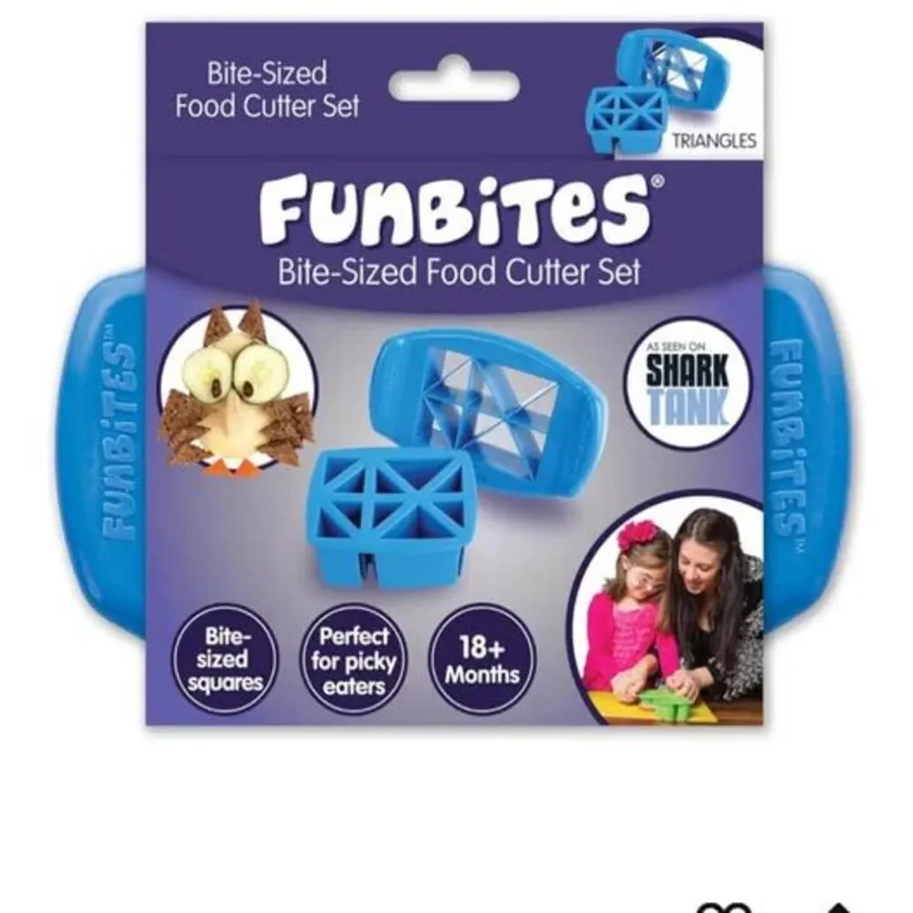 FUNBITES Crustless Sandwich Cutter for Kids Lunch 4 piece set